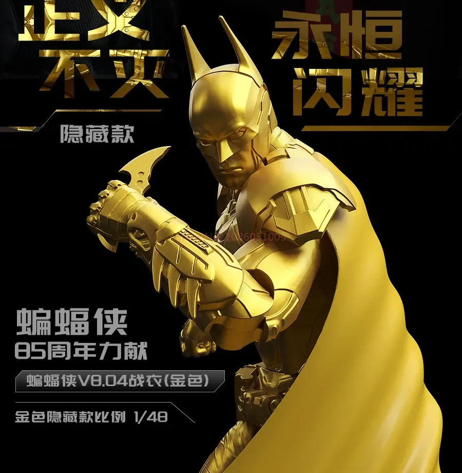 F5 ROUNDD CULTURE Batman: Arkham Knight Deathstroke Red Hood Anime Figure Blind Box Assemble Movable Model Toys Collection Gifts