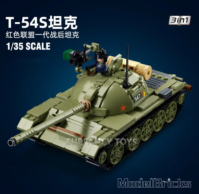 Sluban Military Tank Transport Helicopter Gunship Model Bricks Infantry Fighting Vehicle Weapon DIY Creative Building Block Toys