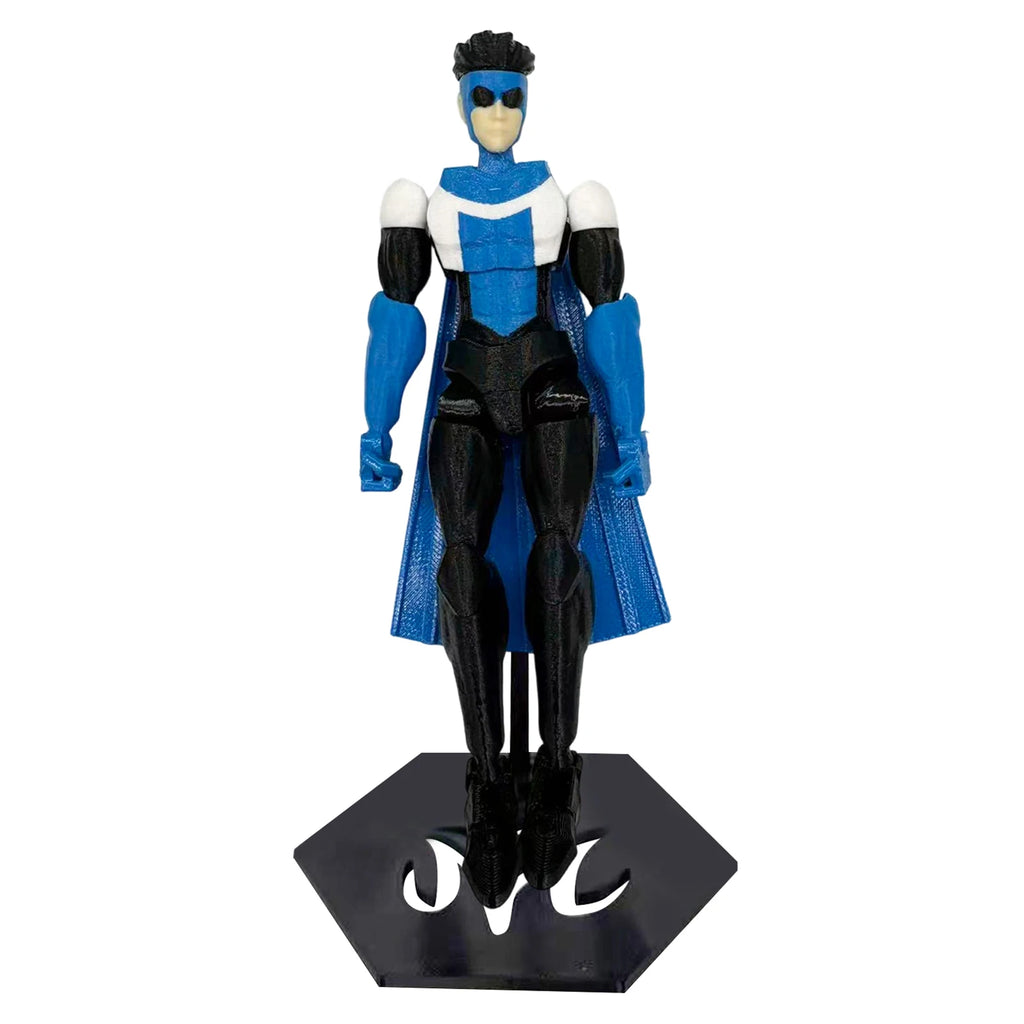 Multi-Joint Action Figure - Invincible T13 3D Printed Collectible with Base, Anti-Fall Joint Locks & UV-Resistant Coating Deskto