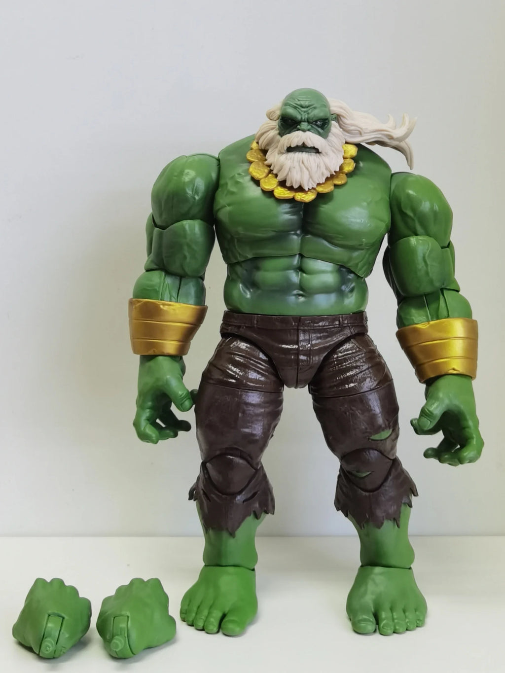 Hulk Figure Bruce Banner Action Figuras Movie The Avengers Maestro Figurine Model Ornament 20cm GK Statue Toys Gift for Kids