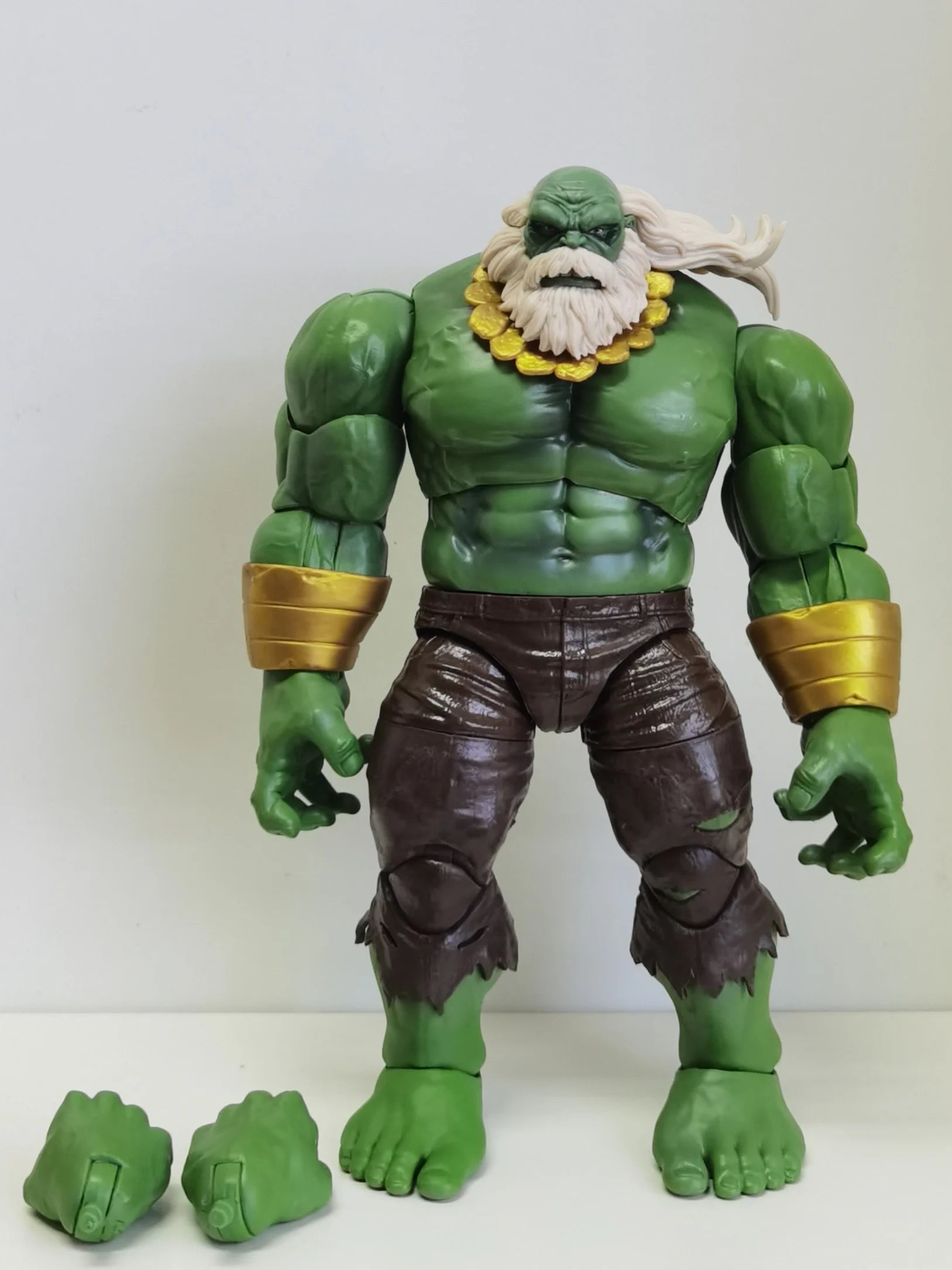 Hulk Figure Bruce Banner Action Figuras Movie The Avengers Maestro Figurine Model Ornament 20cm GK Statue Toys Gift for Kids