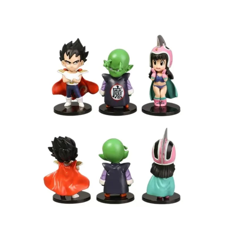 Anime Dragon Ball Son Goku Vegeta Kuririn Tien Shinhan Piccolo PVC Action Figure Set Statue Collection Model Kids Toys Doll Gift