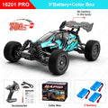Teeggi 16101 /16102 PRO 1:16 High Speed RC Car With LED Light Drift 70KM/H 4WD RC Off-Road Car Monster Truck Toy For Kid Gifts