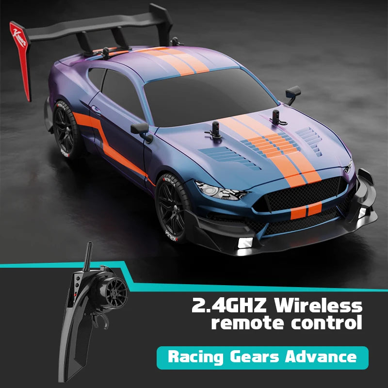 40KM/H Remote Control Car Rechargeabl Racing Drift Electric Graffiti RC Cars Birthday Toys for Boys