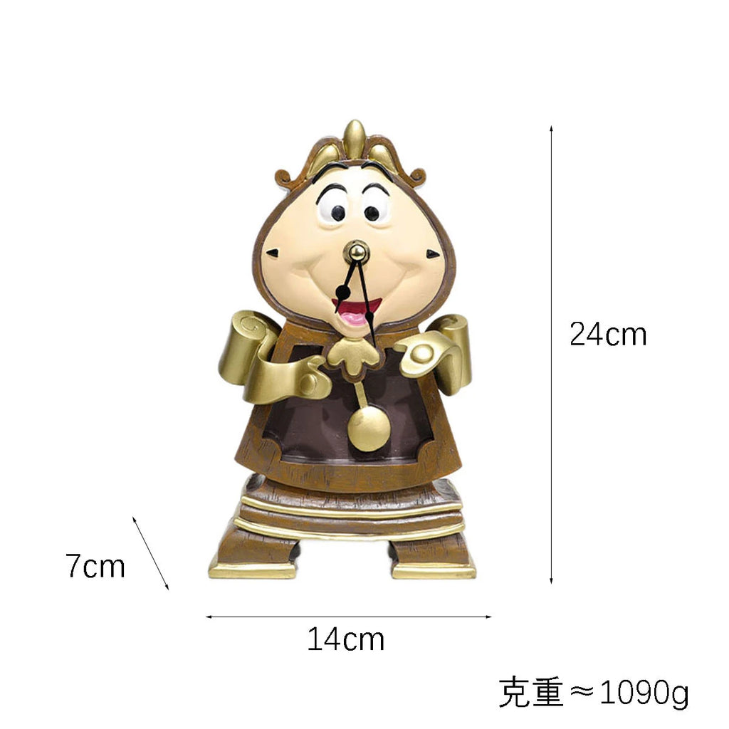 Disney Beauty And The Beast Cogsworth Mr Clock 24cm Action Figure Figurine Collection Decoration Toys Pvc Model Christmas Gifts