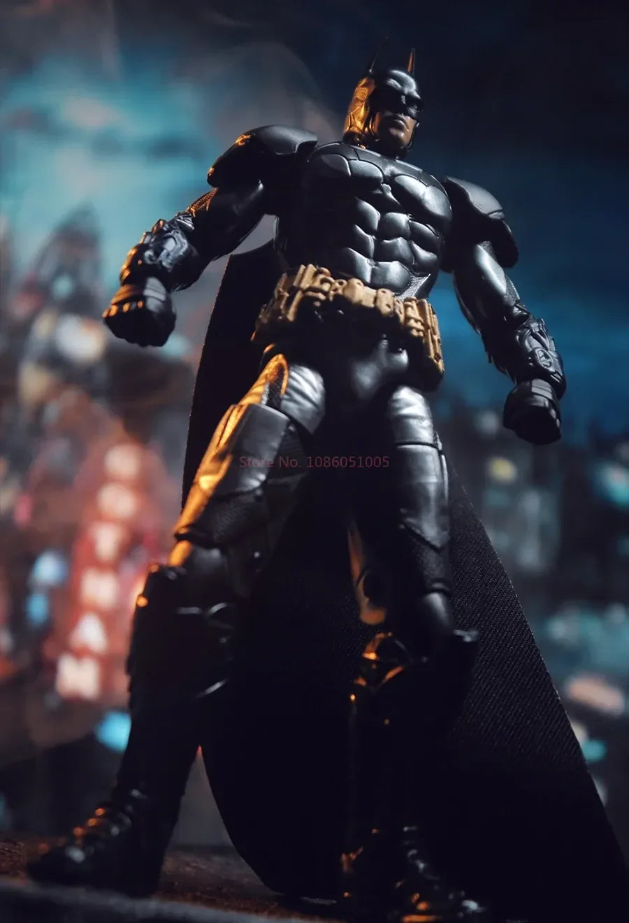 F5 ROUNDD CULTURE Batman: Arkham Knight Deathstroke Red Hood Anime Figure Blind Box Assemble Movable Model Toys Collection Gifts