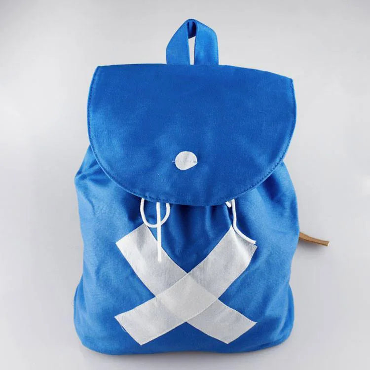 One Piece Anime Canvas Backpack Tony Tony Chopper Figures Cosplay School Shoulder Bag Teenagers Kids Gift Drawstring Pocket Gift