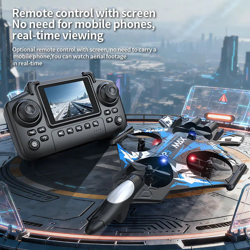 2026 New YP5MAX RC Foam Airplane 2.4GWIFI Fighter Stunt Tumbling Helicopter with Colored LED Lights Toys