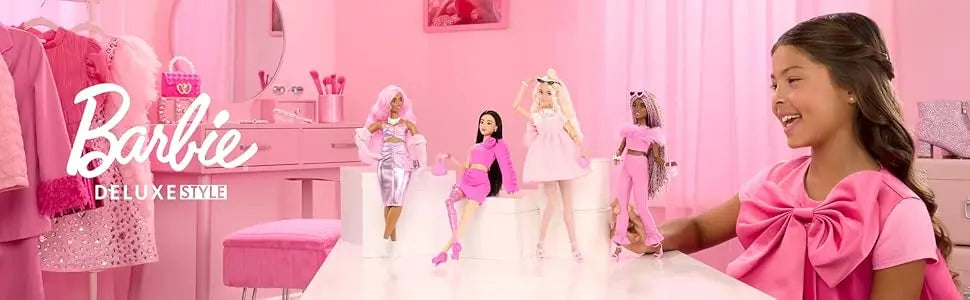2025 New Original Mattel Barbie Deluxe Style Doll for Girls Barbiecore Outfit Blond Toys for Children Birthday Christmas Gifts