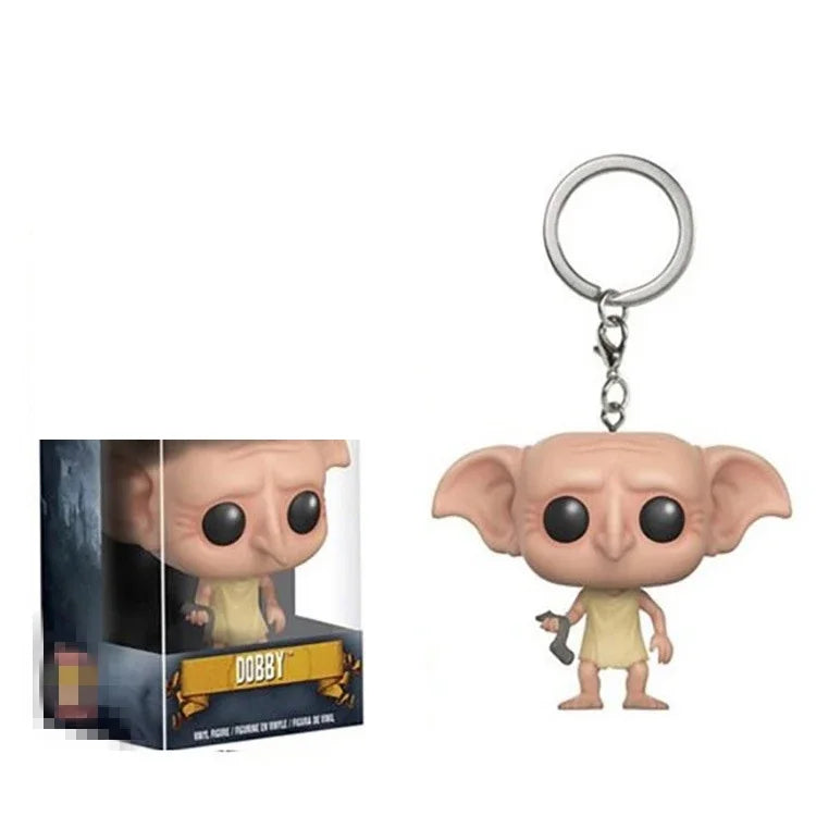 Funko POP Keychain Hermione Series Ginny Ron Hedwig Snape Fawkes Dementor Luna Pocket Pop Key Ring Chain Toy