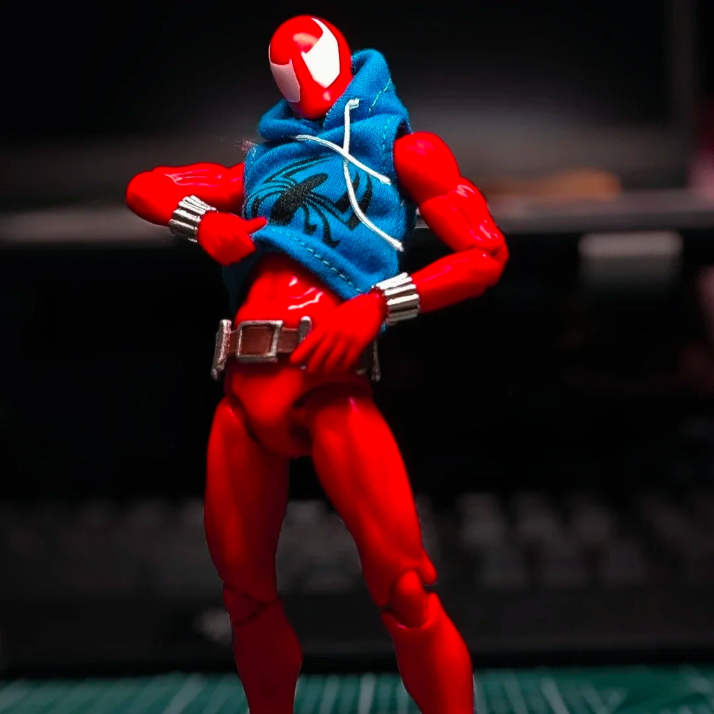 Ct Toys Anime Action Figure Figurine Scarlet Spider Spiderman Mafex 186 The Amazing Spider-Man Comic Version Gifts Toy