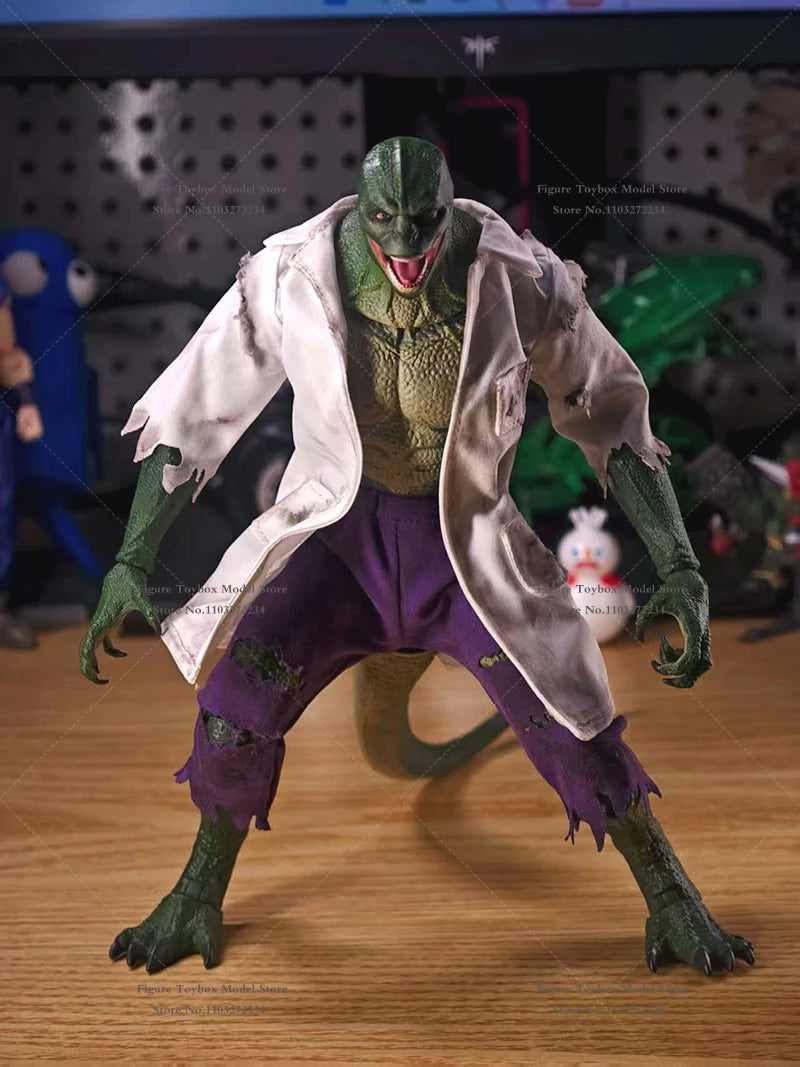 1/12 Scale Doc. Lizard Action Figure White Ripped Coat Purple Shorts Clothes Toys Accessory For 6" Ml Soldier Diy Decoration