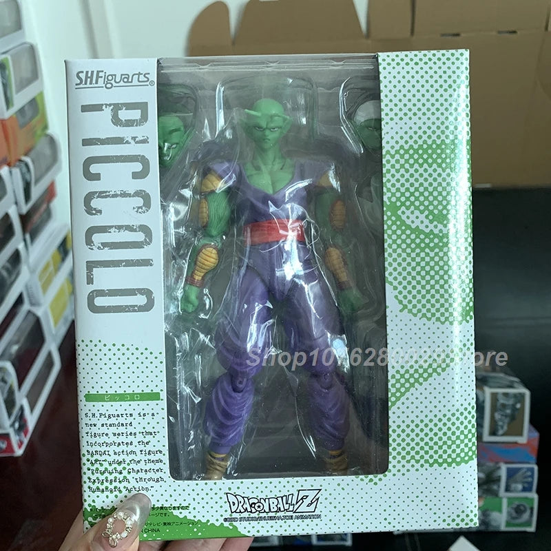 SHF Dragon Ball Series of Action Doll Blue Hair Son Goku Jiren Majin Buu Android Super Saiyan PVC Action Figure Desk Decor Toy