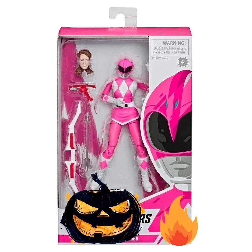 Power Rangers Lightning Collection Red Green Pink Blue Black Yellow Rangers 15cm Action Figure Model Toy