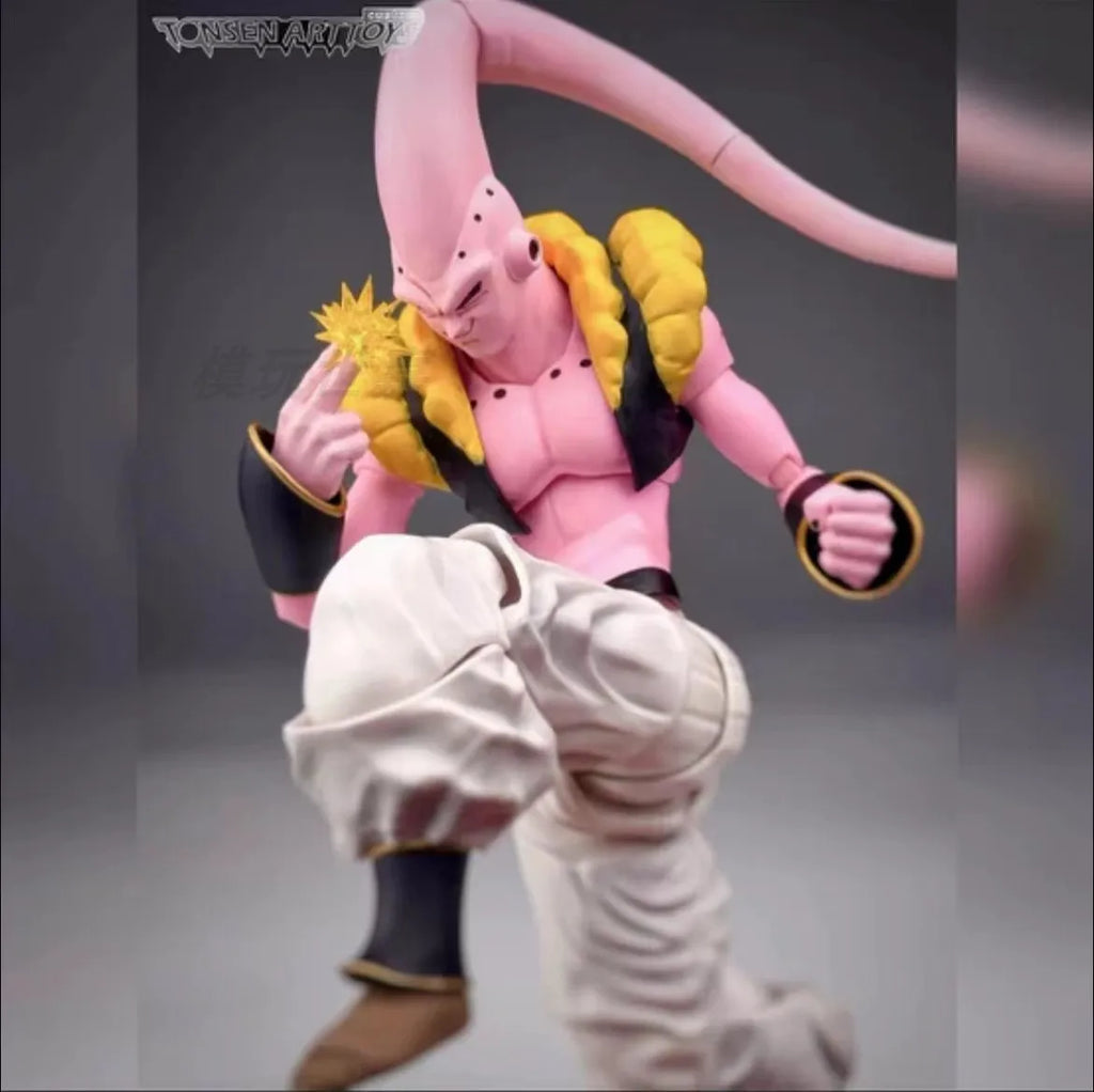 Genuine Dragon Ball Tonsenarttoys Custom S.H.Figuarts Shf Adolescent Malevolence Majin Buu Action Figures Model Birthday Gifts