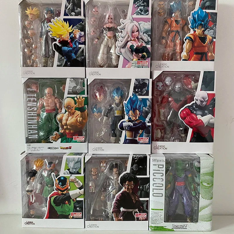 Dragon Ball Figure SHFiguarts Majin Buu Broly Piccolo Tenshinhan Master Roshi Jiren Vegeta Super Saiyan Son Goku Action Figures