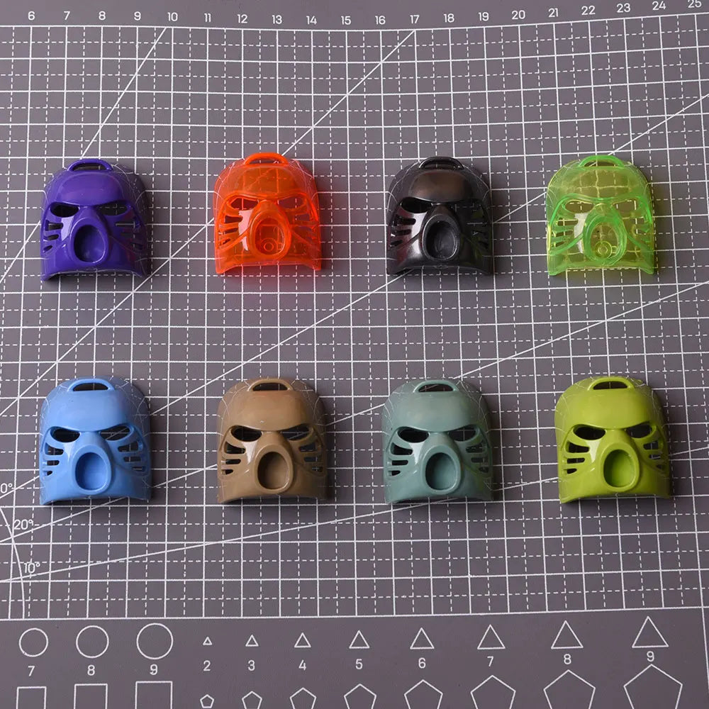 Kennie DIY MOC Customized Accessories Building Blocks Part NO.32505 tahu Bionicle Facepiece Hau Stars Kanohi Helmet