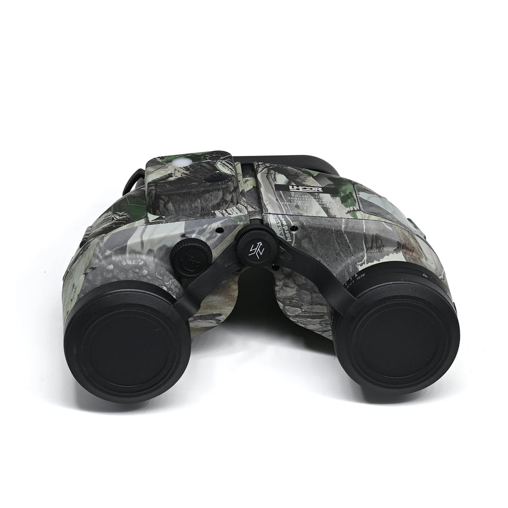 IPX7 Telescope Binoculars 10x50 Professional Powerful Binoculars with Internal Rangefinder Compass Waterproof for Surviva