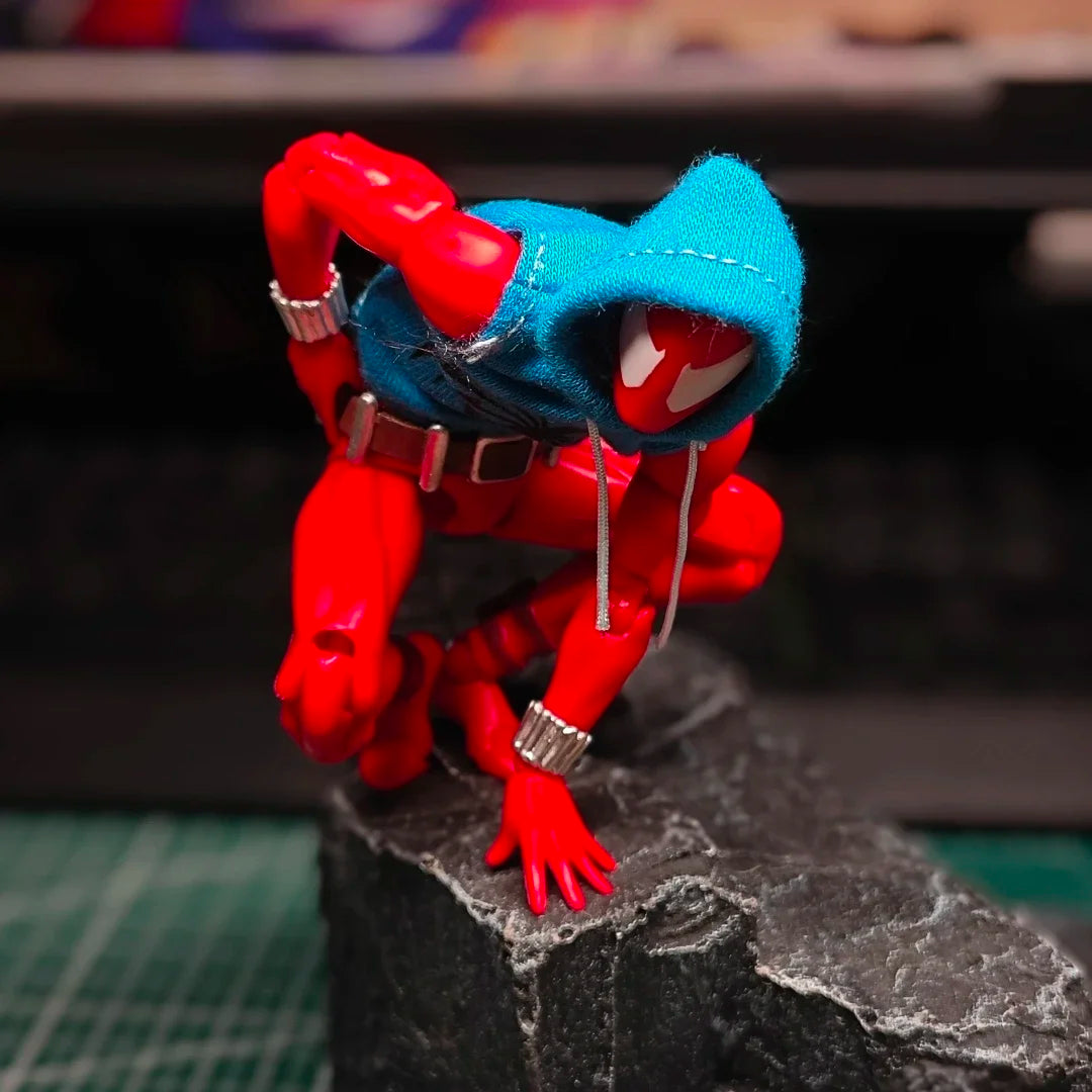 Ct Toys Anime Action Figure Figurine Scarlet Spider Spiderman Mafex 186 The Amazing Spider-Man Comic Version Gifts Toy