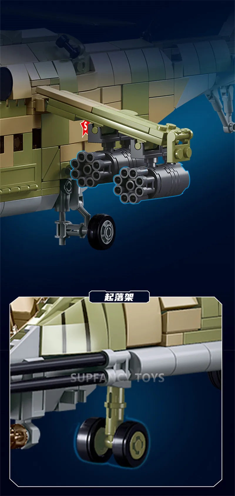 Sluban Military Tank Transport Helicopter Gunship Model Bricks Infantry Fighting Vehicle Weapon DIY Creative Building Block Toys