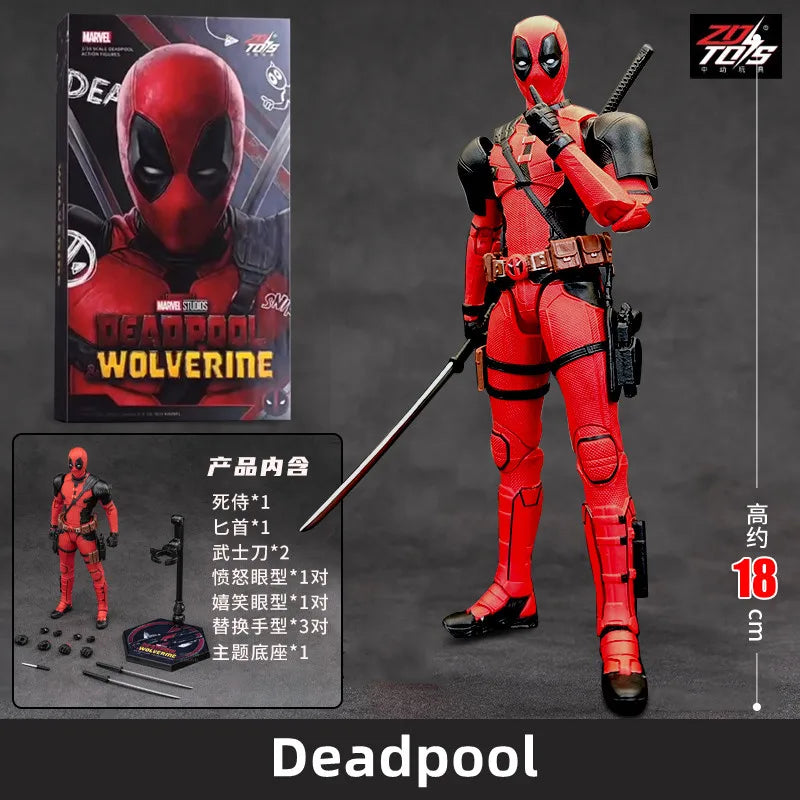 ZD Toys Deadpool & Wolverine Action figures Deadpool Boxed Wolverine Collection Adult Action Figures Kids Toy