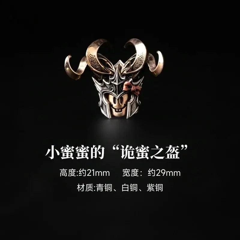 2026 Big Player Series Strange Helmet DIY Head Magnetic Detachable Metal Figurine Desktop Decoration Cultural Creative Souvenir