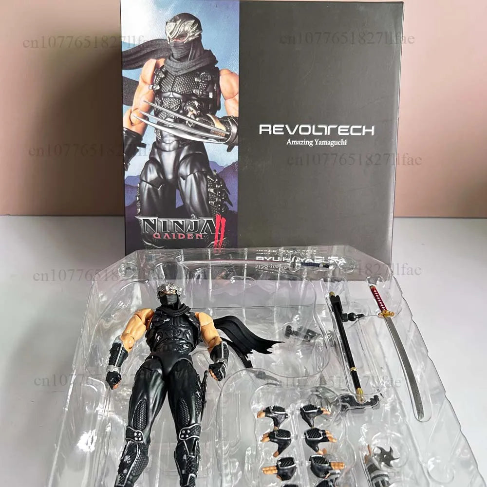 2025 KAIYODO Revoltech 1/12 Amazing Yamaguchi Ryu Hayabusa Ninja Gaiden Action Figure PVC Model Toys Joint Movable Room Decor