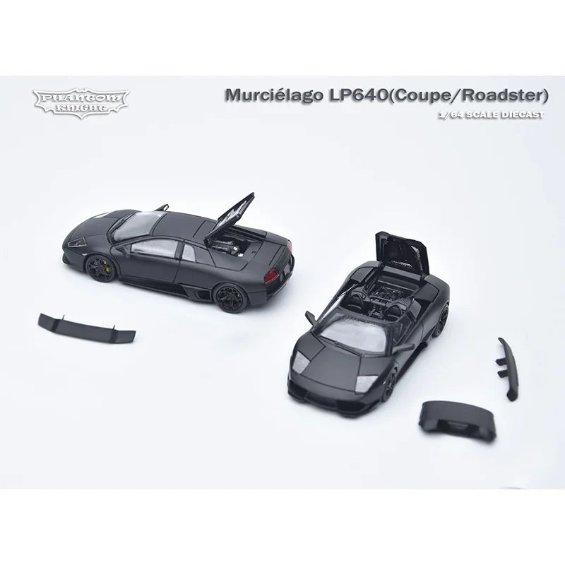 1:64 Phantom Knight Pk Lambo Murcielago Lp640 Batmobile Simulation Alloy Miniature Diecasting Car Model Custom Toy Gift Ornament