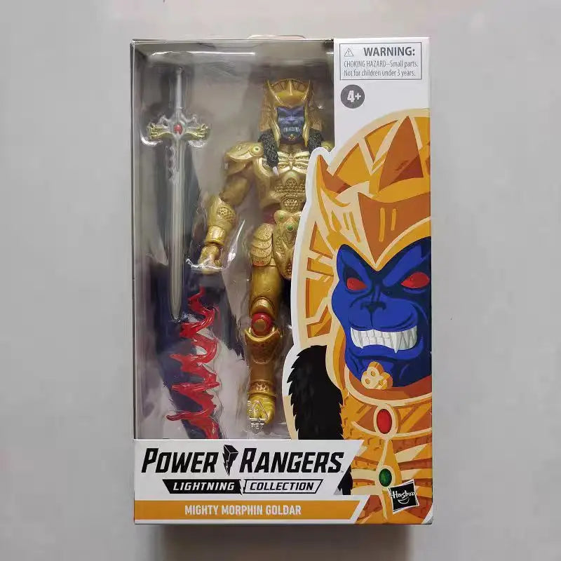 Hasbro Genuine Power Rangers Black Panger Mighty Morphin Goldar Action Figure Toys for Boys Girls Gift Collectible Ornaments