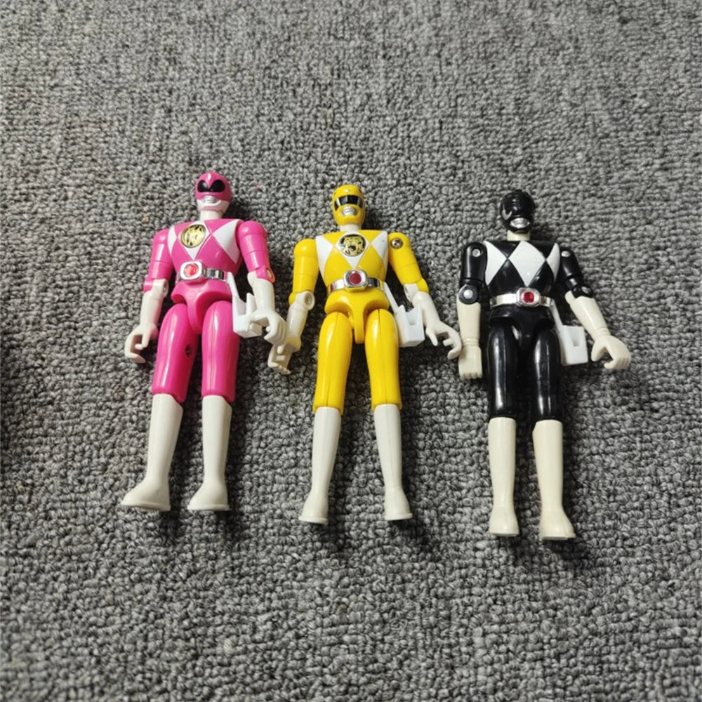 Power Rangers Black Ranger Yellow Ranger Pink Ranger Genuine Bulk Goods Have Defects Model Doll Action Figure Birthday Gift
