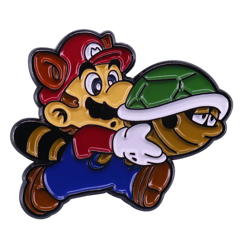 Anime Super Mario Enamel Pin Lapel Pins for Backpacks Brooches Badges Fashion Brooch for Clothes Jewelry Gifts Friends