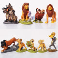 Disney 9pcs/set 4.5-8.5CM The Lion King Simba Nala Timon action Figure model Anime Figures Xmas gift for the children