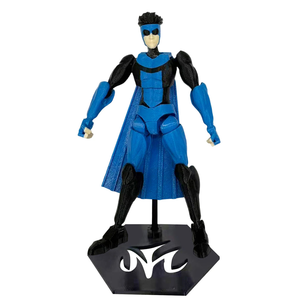 Multi-Joint Action Figure - Invincible T13 3D Printed Collectible with Base, Anti-Fall Joint Locks & UV-Resistant Coating Deskto