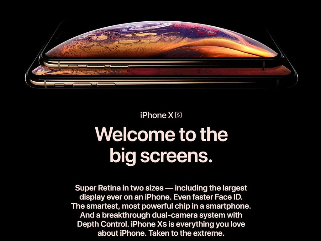 Apple iPhone XS Max 64GB/256GB ROM 1 SIM+1 eSIM 6.5" Super Retina OLED Genuine Cell Phone Replaced New Battery