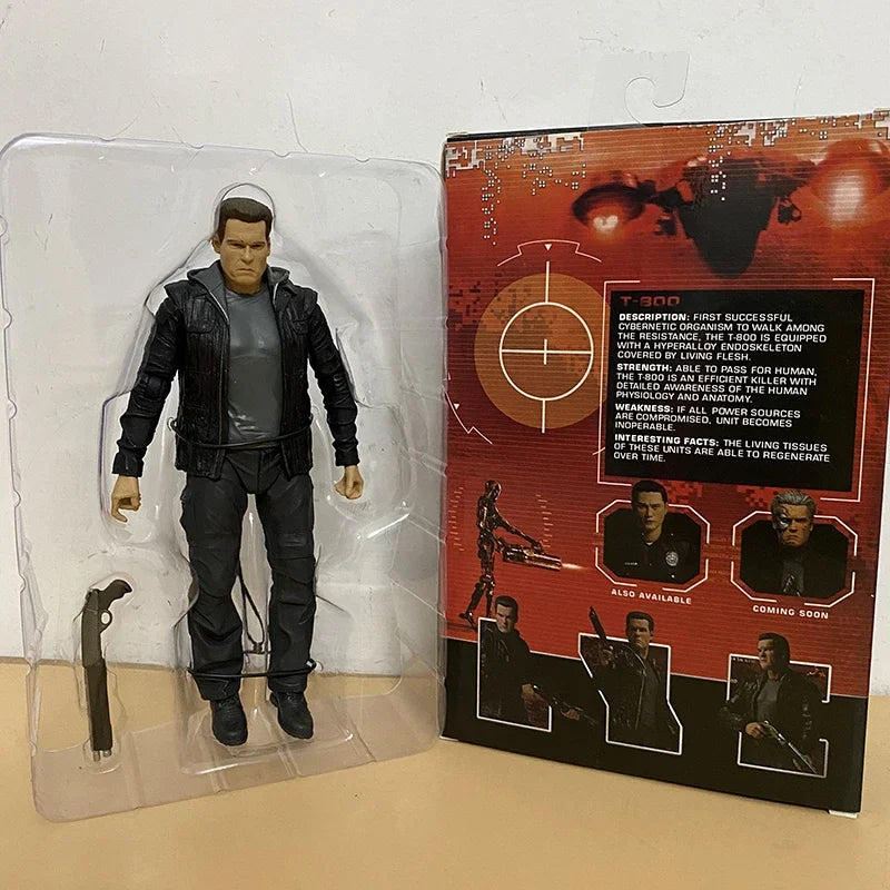 NECA Figure Terminator 2 Judgment Day T800 Sarah Connor T-800 Arnold Schwarzenegger Commando Action Figure Model Collectible Toy