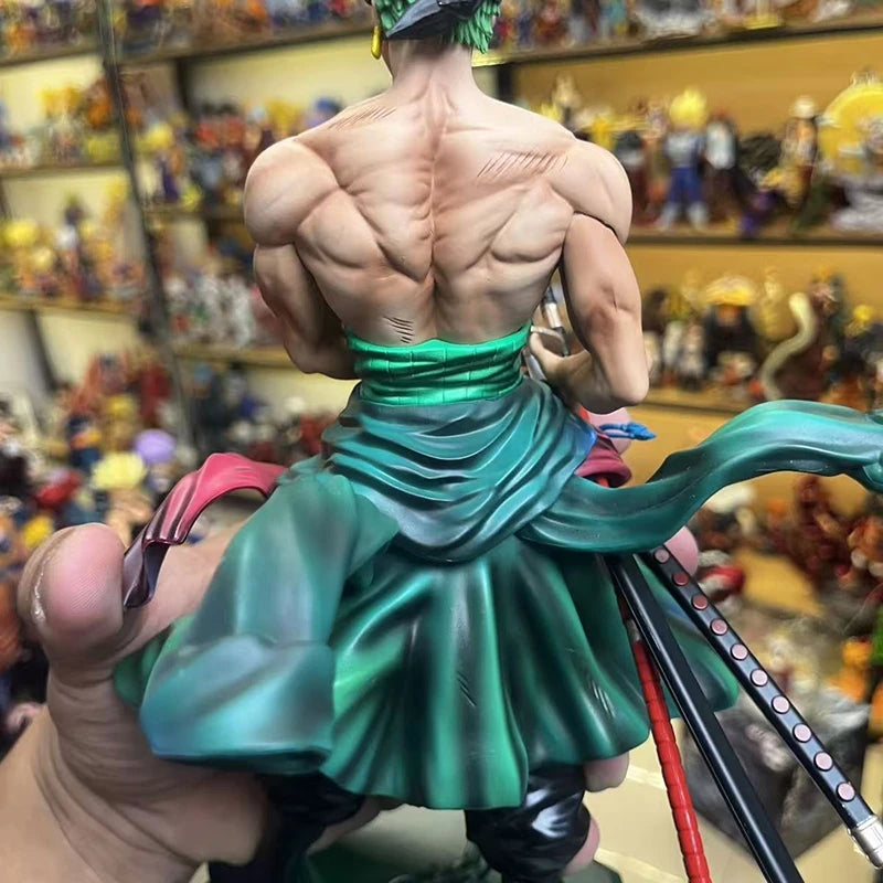 Hot 28cm  One Piece Jinshan Suolong Hand-Made Model Toy Creative Desktop Decoration Ornaments For Boys Holiday Gift