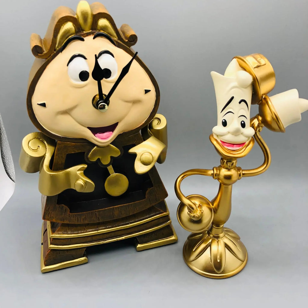 Disney Beauty And The Beast Cogsworth Mr Clock 24cm Action Figure Figurine Collection Decoration Toys Pvc Model Christmas Gifts