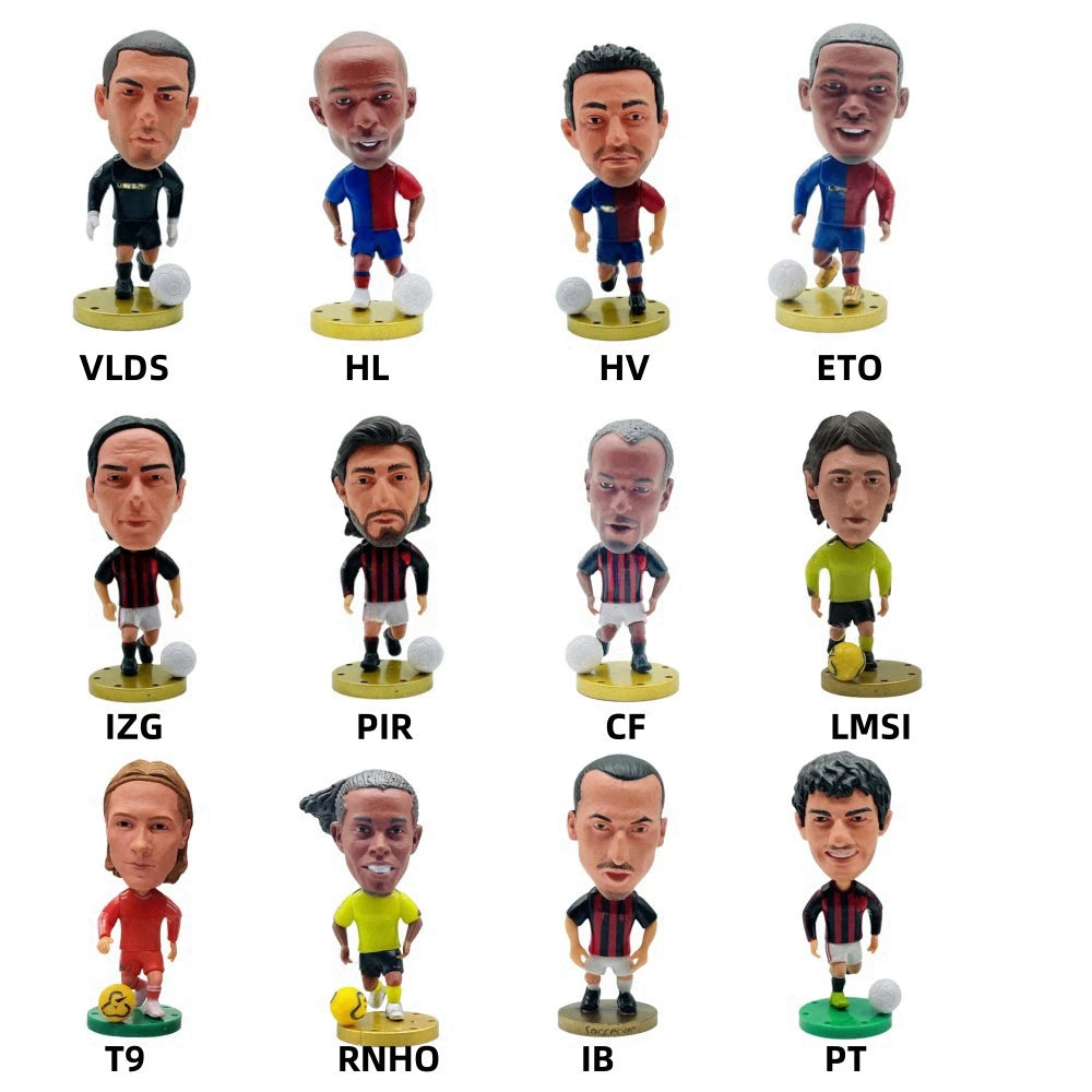 2026 Soccerwe Soccer Player Action Figures Collectible Miniatures for Fans & Decor