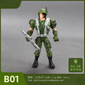 10cm Army Men Soldier With Movable Joints Action Figures Playset Military Terrorist SWAT Team Toys For Kid Boy Gifts