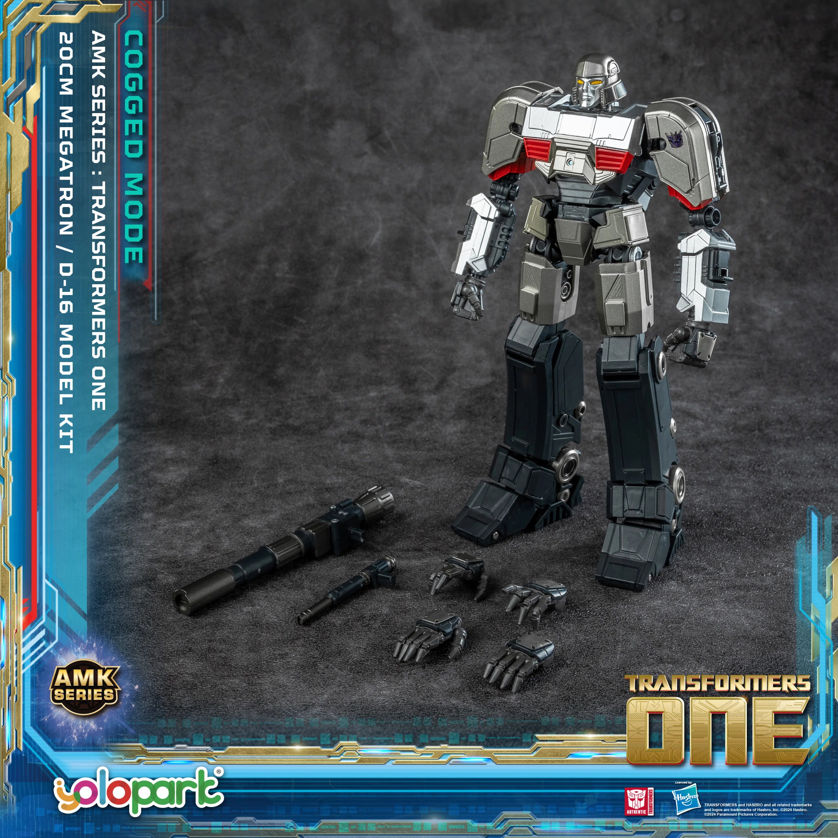 YOLOPARK Transformers One Toy Megatron Cogged Toy Mode,7.87 Inch Highly Articulated No Converting Model Kit