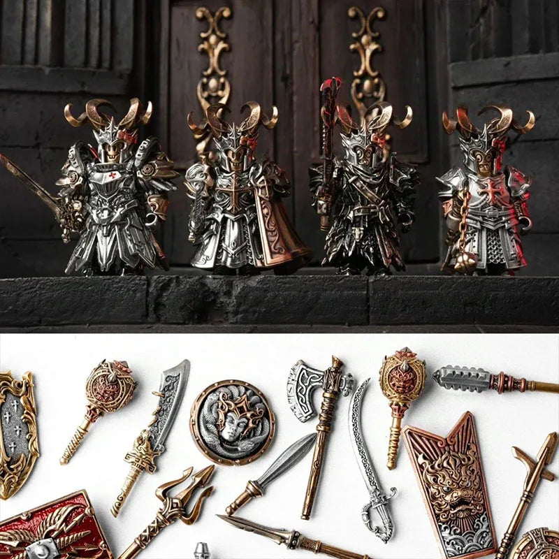 2026 Big Player Series Strange Helmet DIY Head Magnetic Detachable Metal Figurine Desktop Decoration Cultural Creative Souvenir