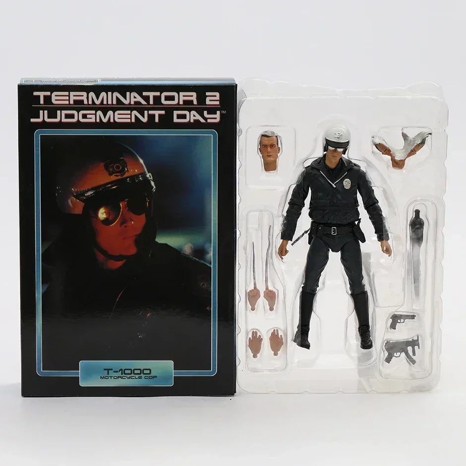 NECA T-1000 Motorcycle Cop Terminator 2 Judgement Day Collector's 7" Scale Action Figure
