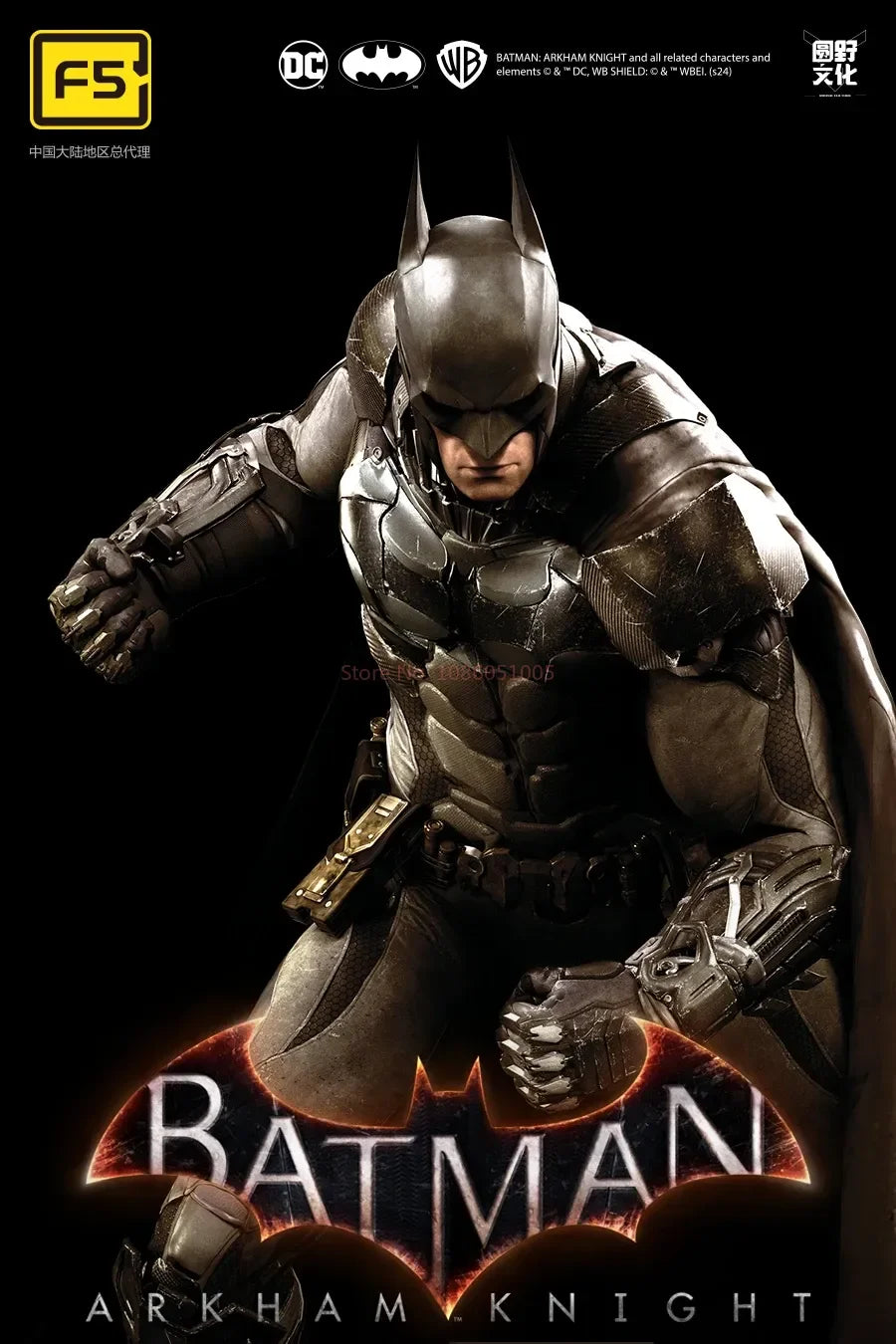 F5 ROUNDD CULTURE Batman: Arkham Knight Deathstroke Red Hood Anime Figure Blind Box Assemble Movable Model Toys Collection Gifts