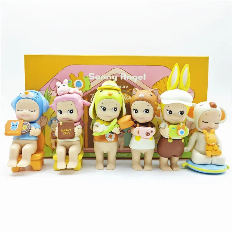 Sonny Angel Winter Wonderland Series Cute Anime Figure Dolls Christmas Tree Ornaments Collectible Toys for Kids Fans Gift 2024