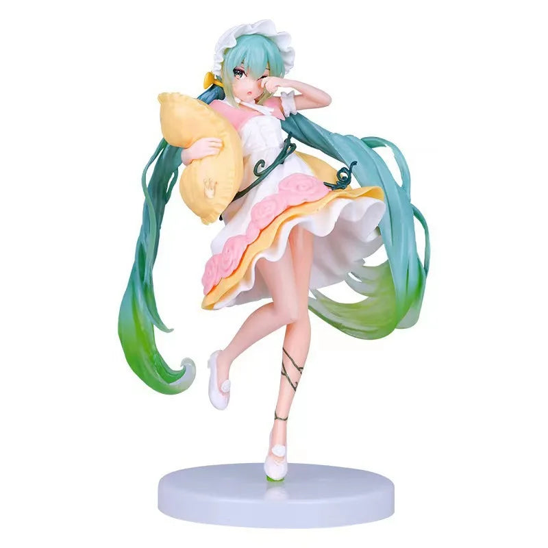 Hatsune Miku Figure Anime Girl Model Desktop Decor Collectible Doll Gift for Fans Future Vocaloid Statue Japanese Kawaii Otaku