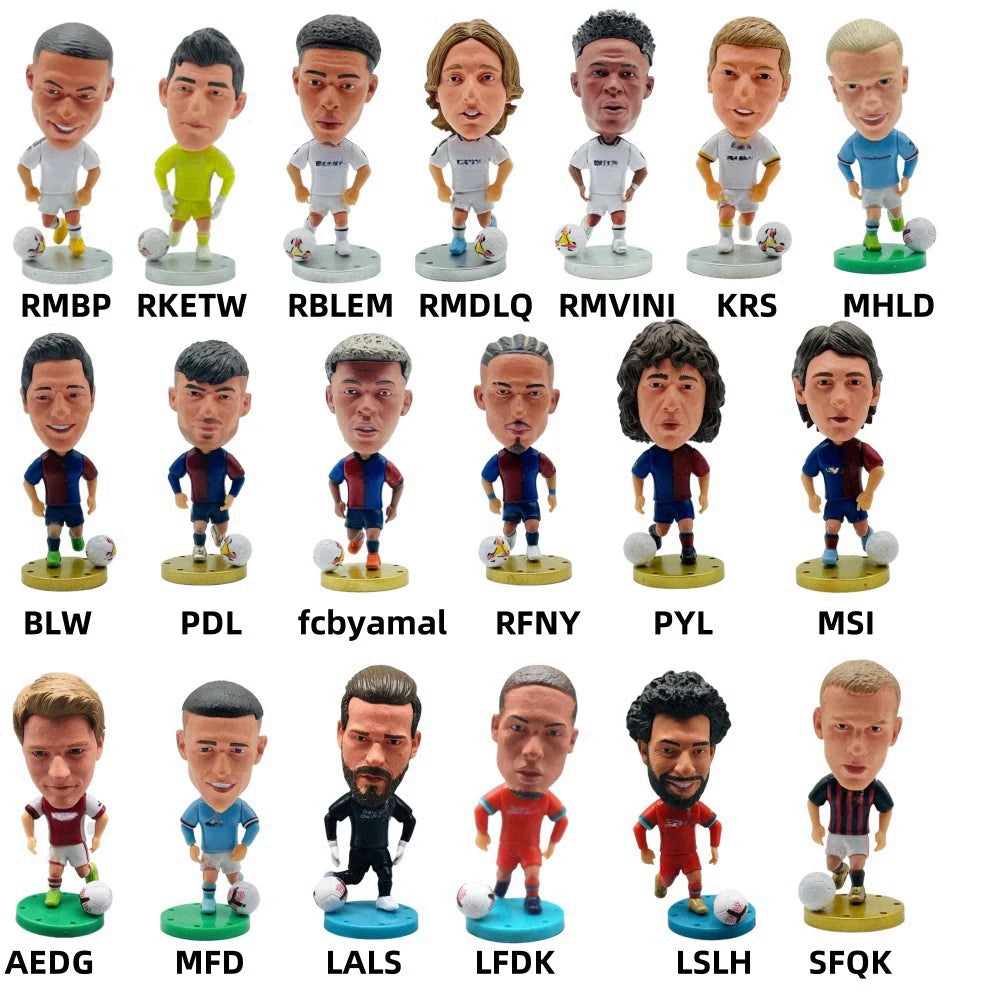 2026 Soccerwe Soccer Player Action Figures Collectible Miniatures for Fans & Decor