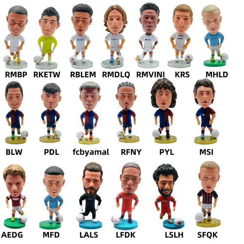 2026 Soccerwe Soccer Player Action Figures Collectible Miniatures for Fans & Decor