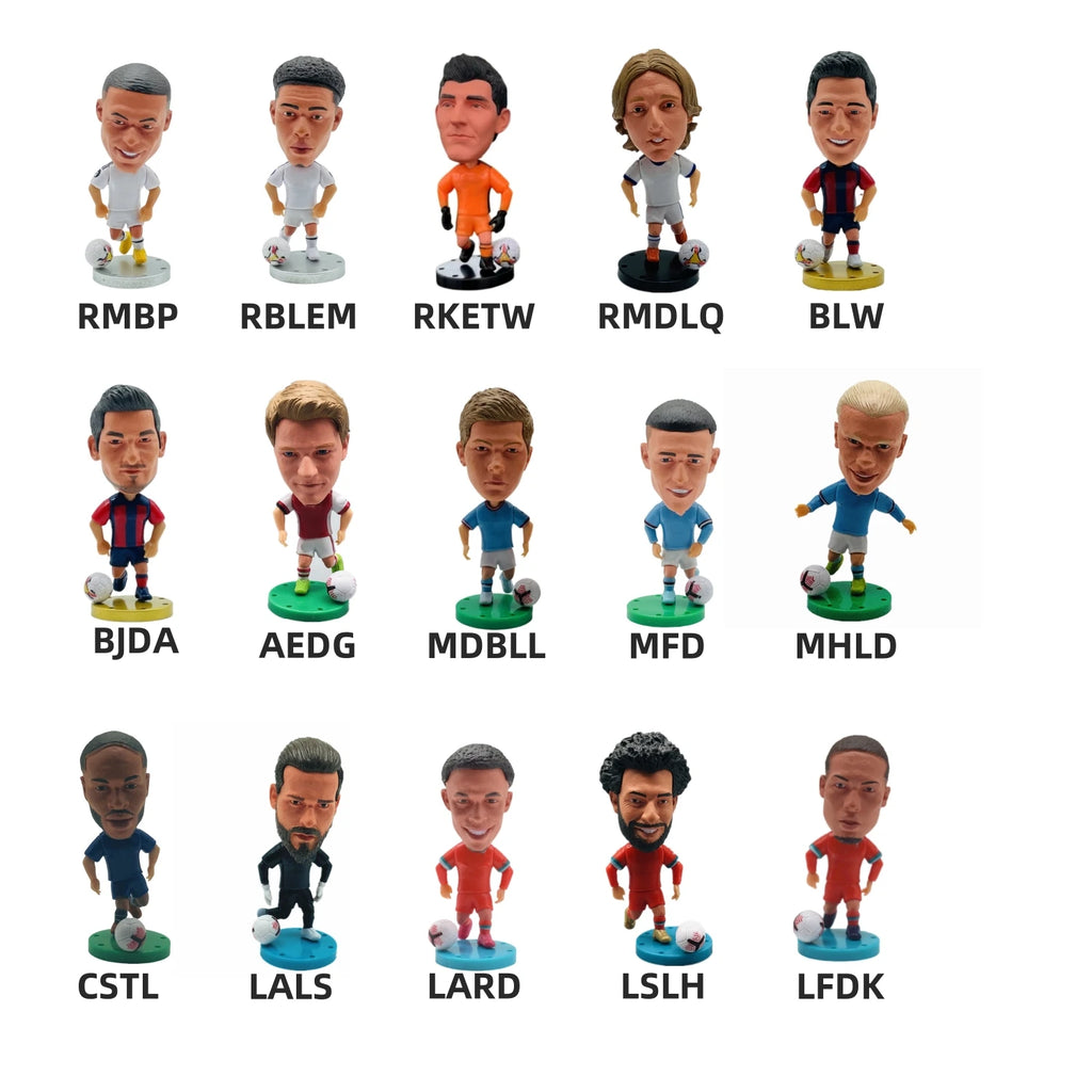 2026 Soccerwe Soccer Player Action Figures Collectible Miniatures for Fans & Decor