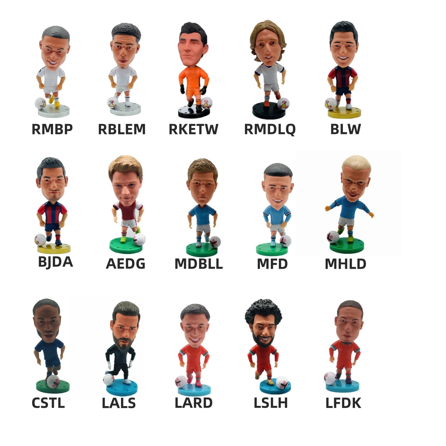 2026 Soccerwe Soccer Player Action Figures Collectible Miniatures for Fans & Decor