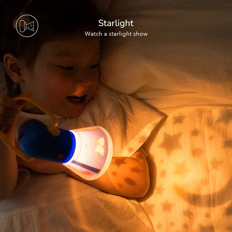 Story Projector With Night Light Flashlight Toy For Childen Sleeping Story Machine Luminous Toy Baby Early Learning Educational